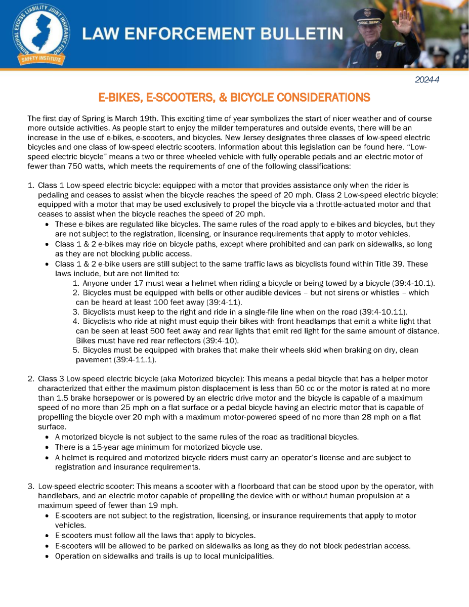 E-Bikes and Scooters