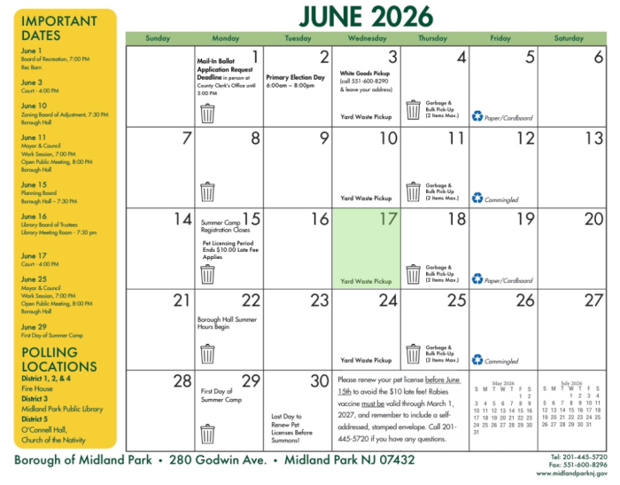 Calendar 2026