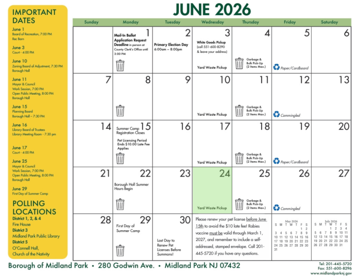 Calendar 2026